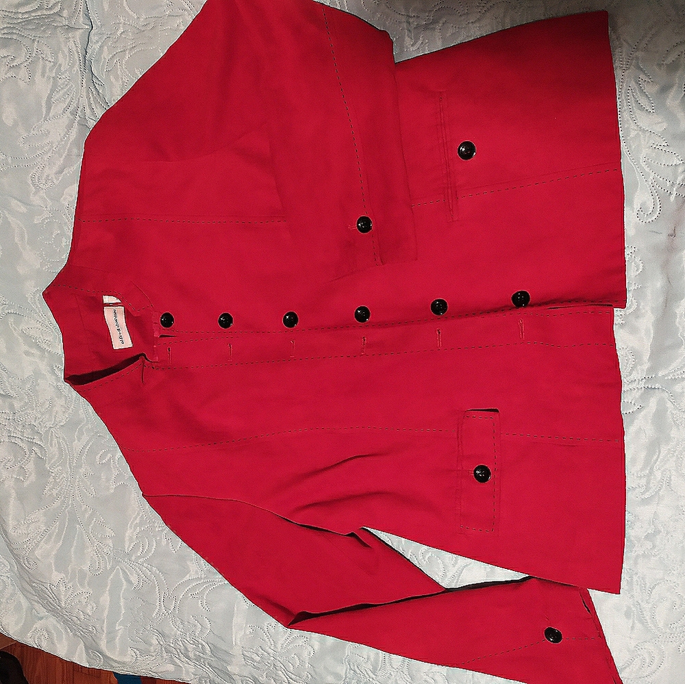 Red career/ stylish Blazer with buttons